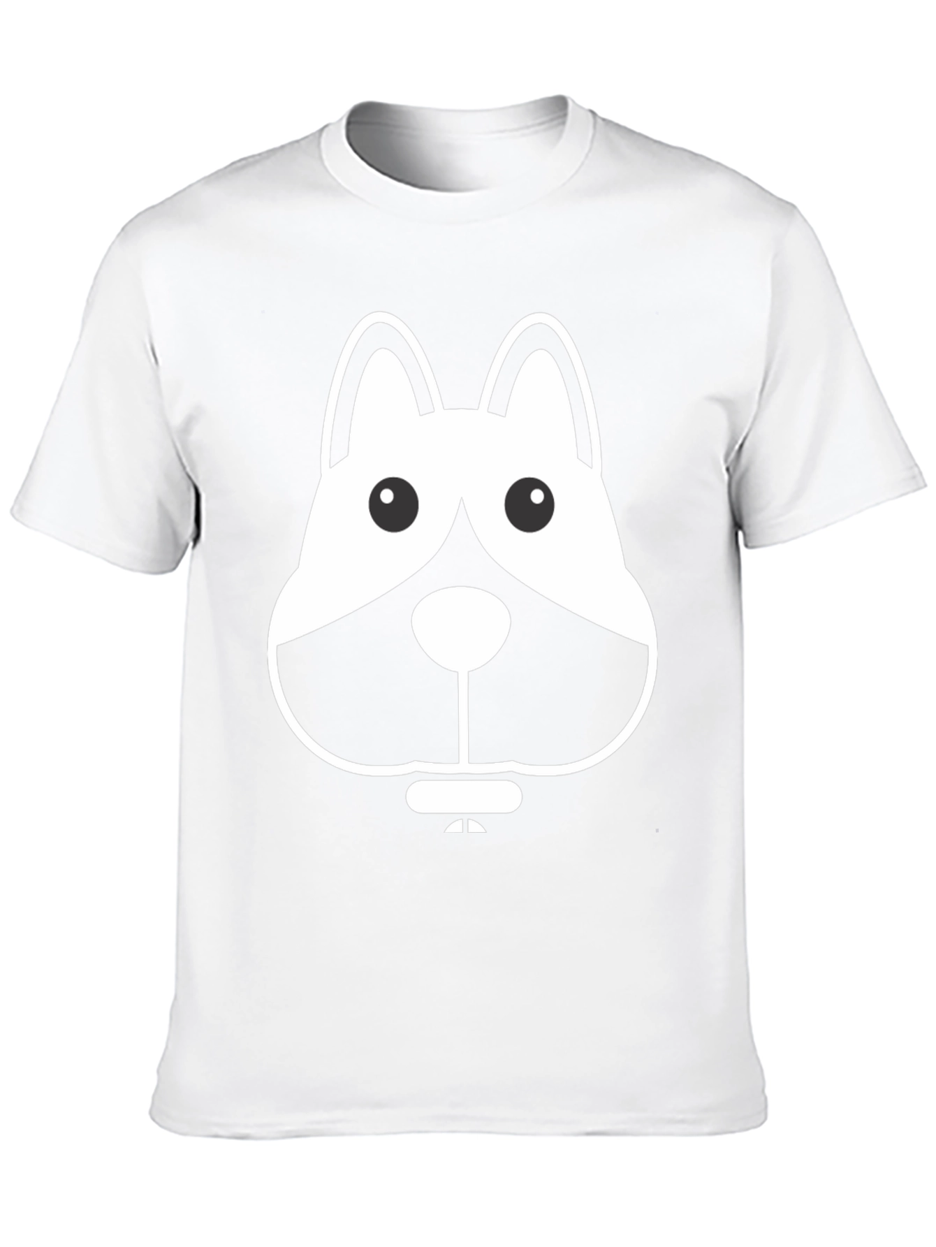 Dog Graphic Black Tee - Casual Wear