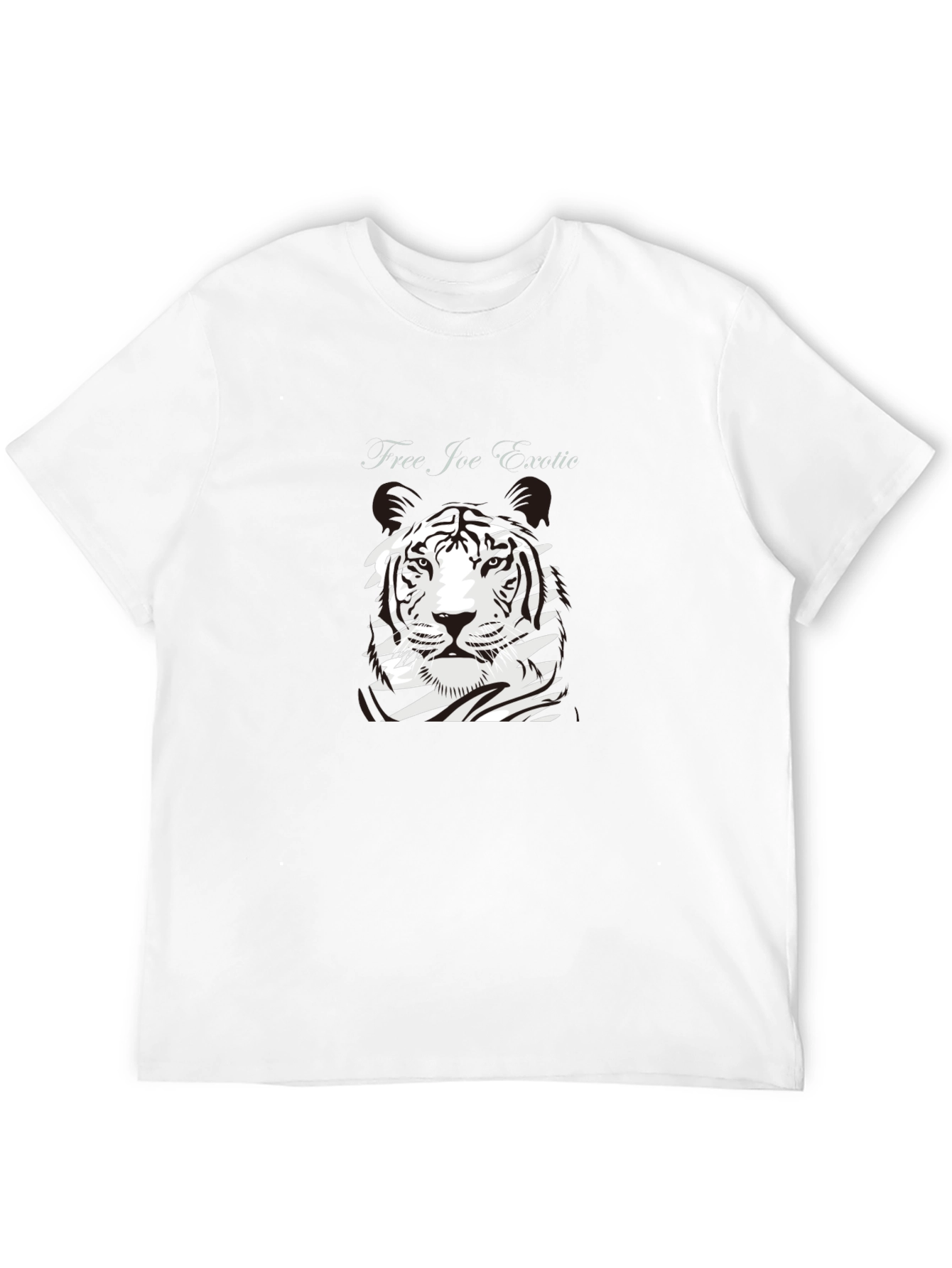 Free Joe Exotic Tiger Graphic Black T-Shirt