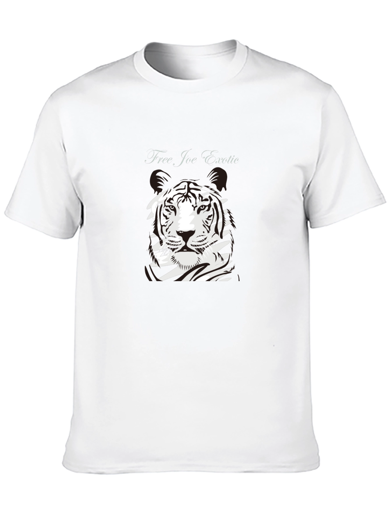 Free Joe Exotic Tiger Graphic Black T-Shirt