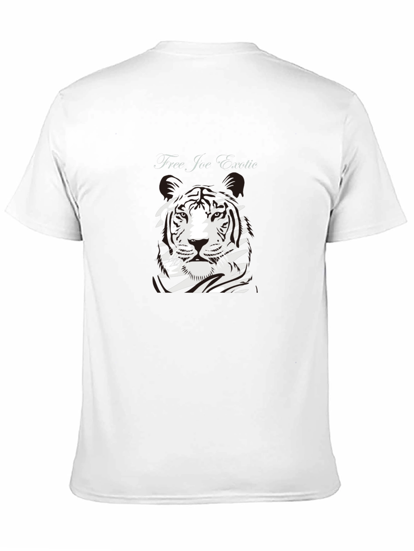 Free Joe Exotic Tiger Graphic Black T-Shirt