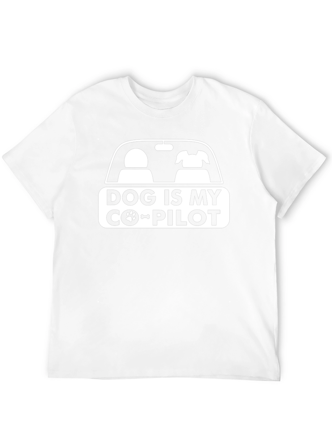 Dog is My Co-Pilot Graphic T-Shirt