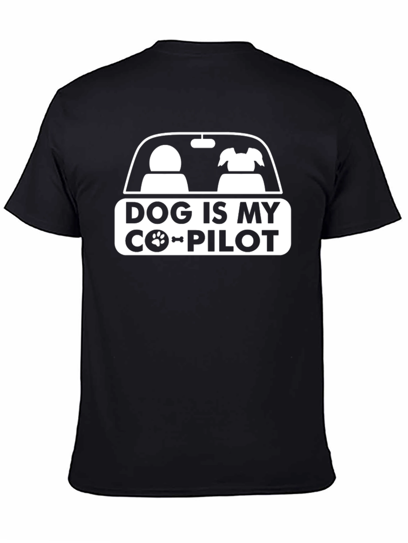 Dog is My Co-Pilot Graphic T-Shirt