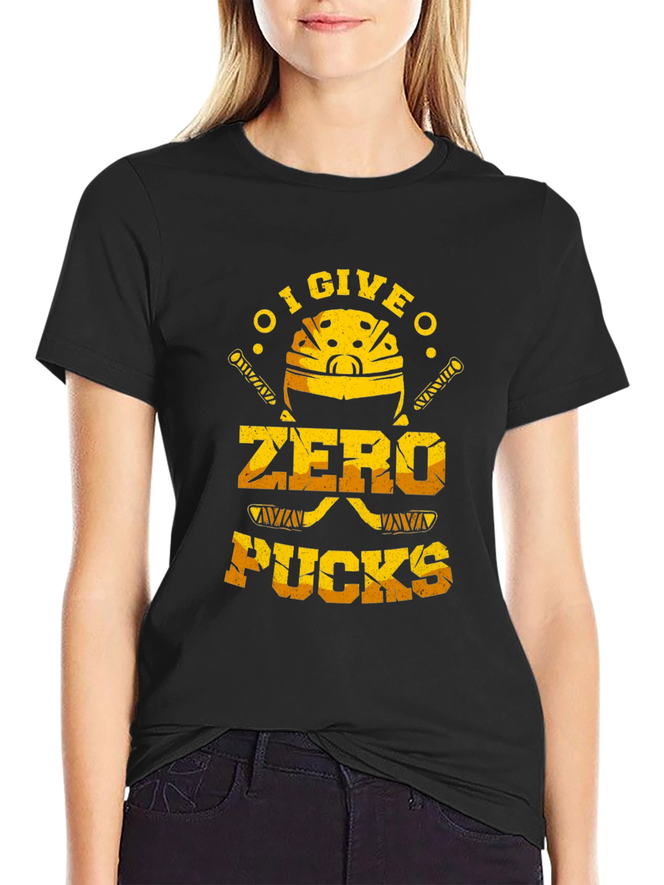 I Give Zero Pucks T-Shirt - Hockey Fan Apparel