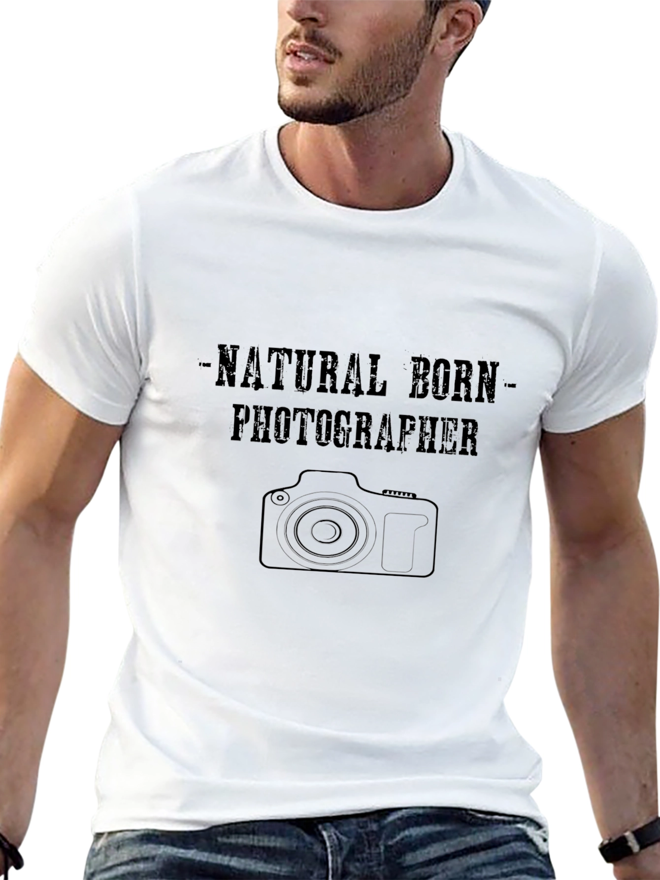 Natural Born Photographer Graphic Tee
