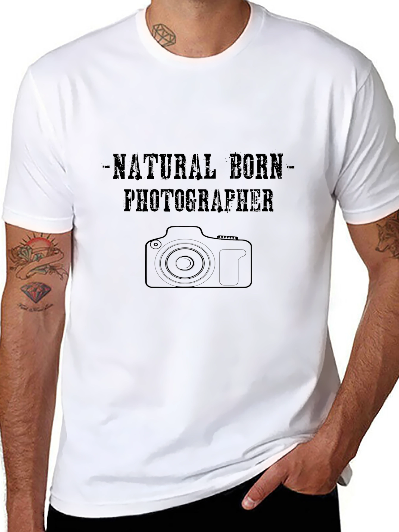 Natural Born Photographer Graphic Tee