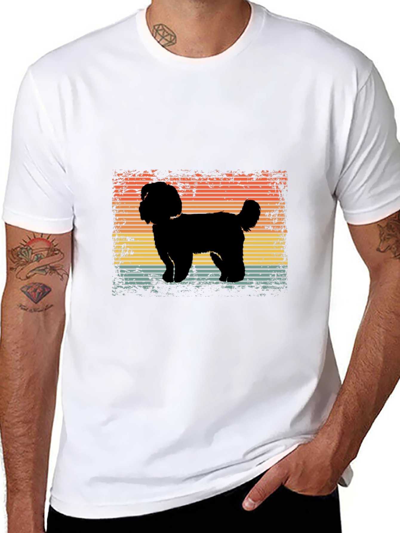 Retro Dog Silhouette T-Shirt