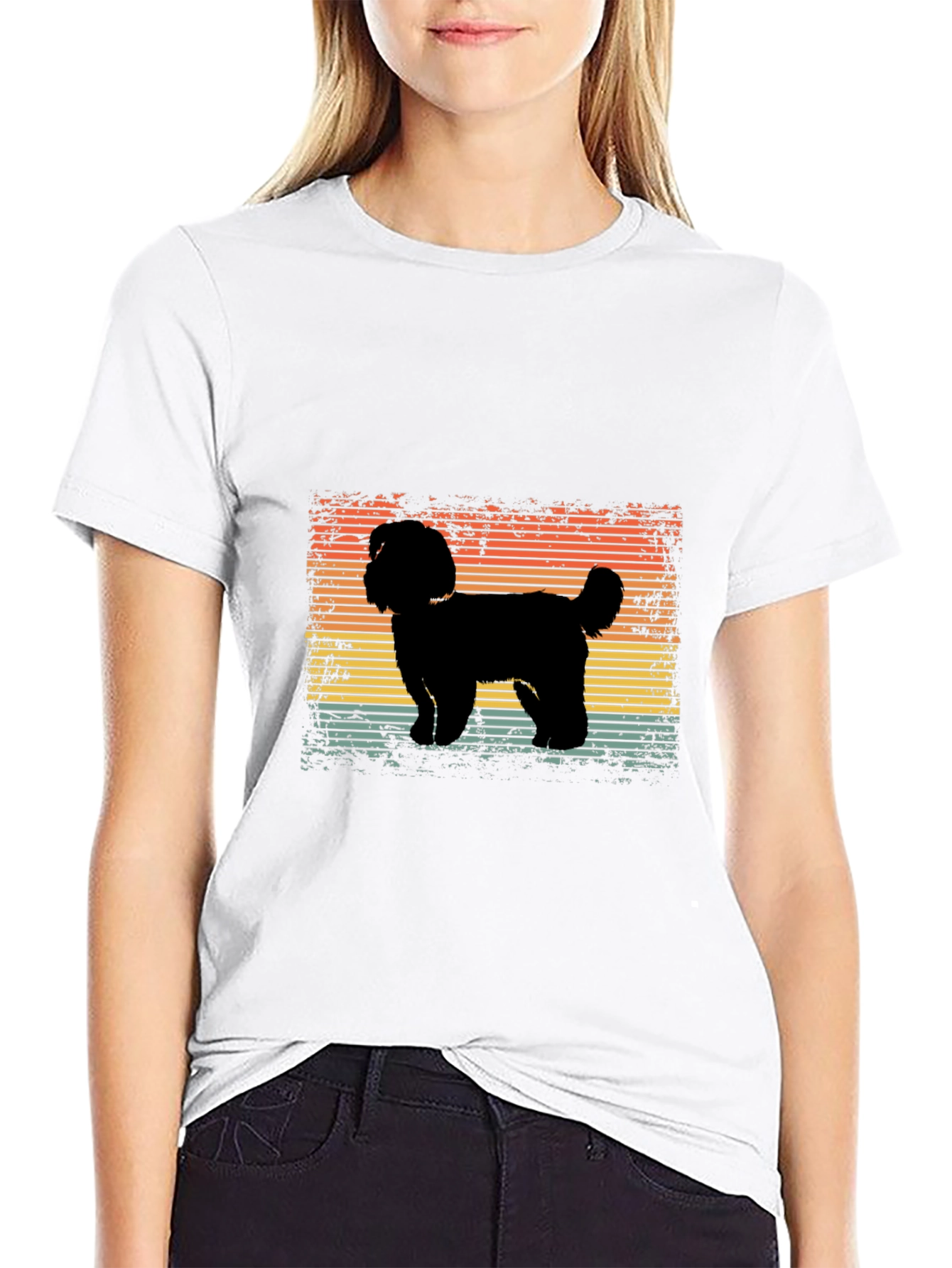 Retro Dog Silhouette T-Shirt