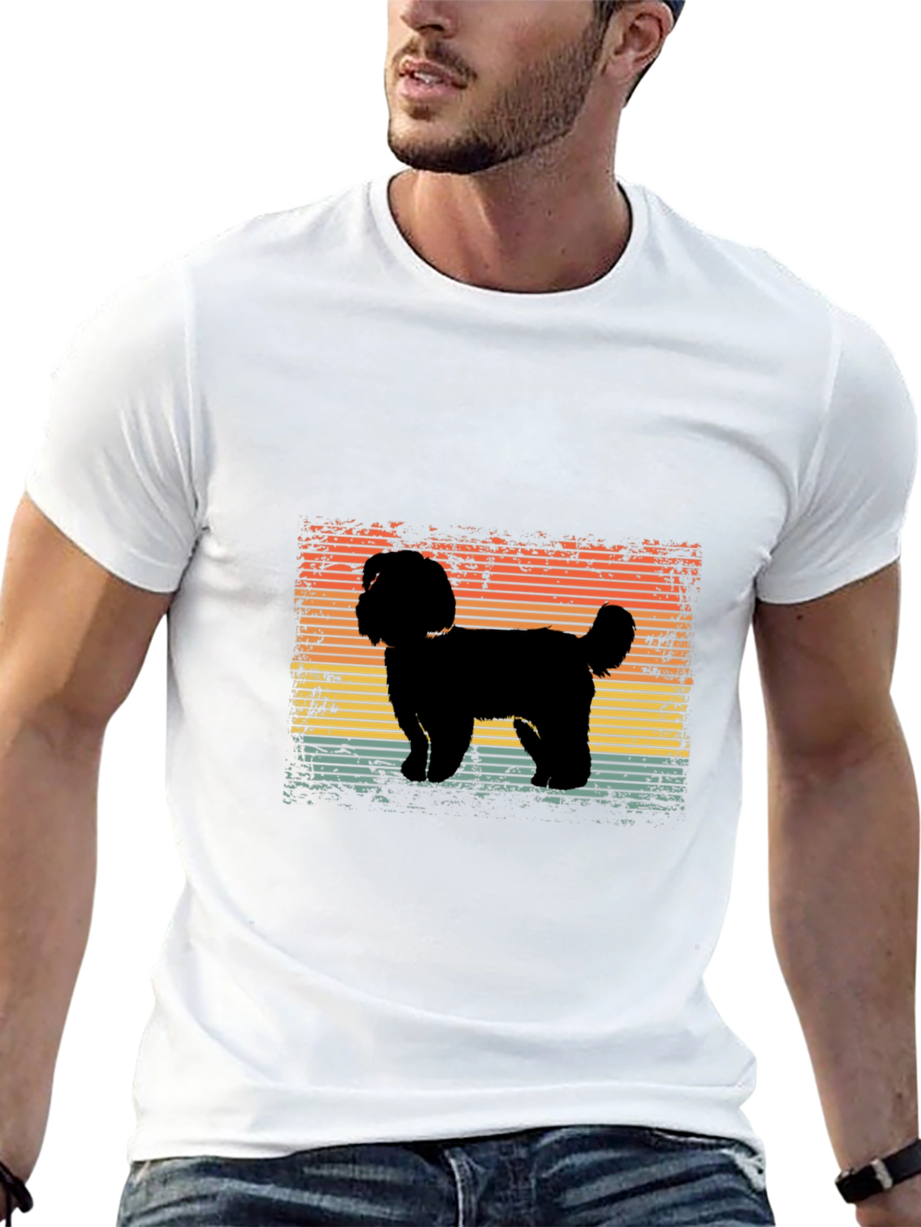 Retro Dog Silhouette T-Shirt