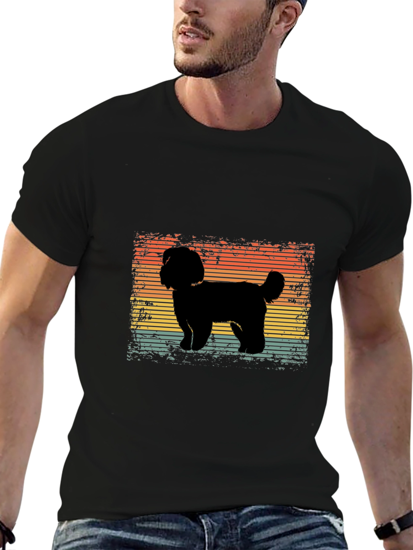 Retro Dog Silhouette T-Shirt