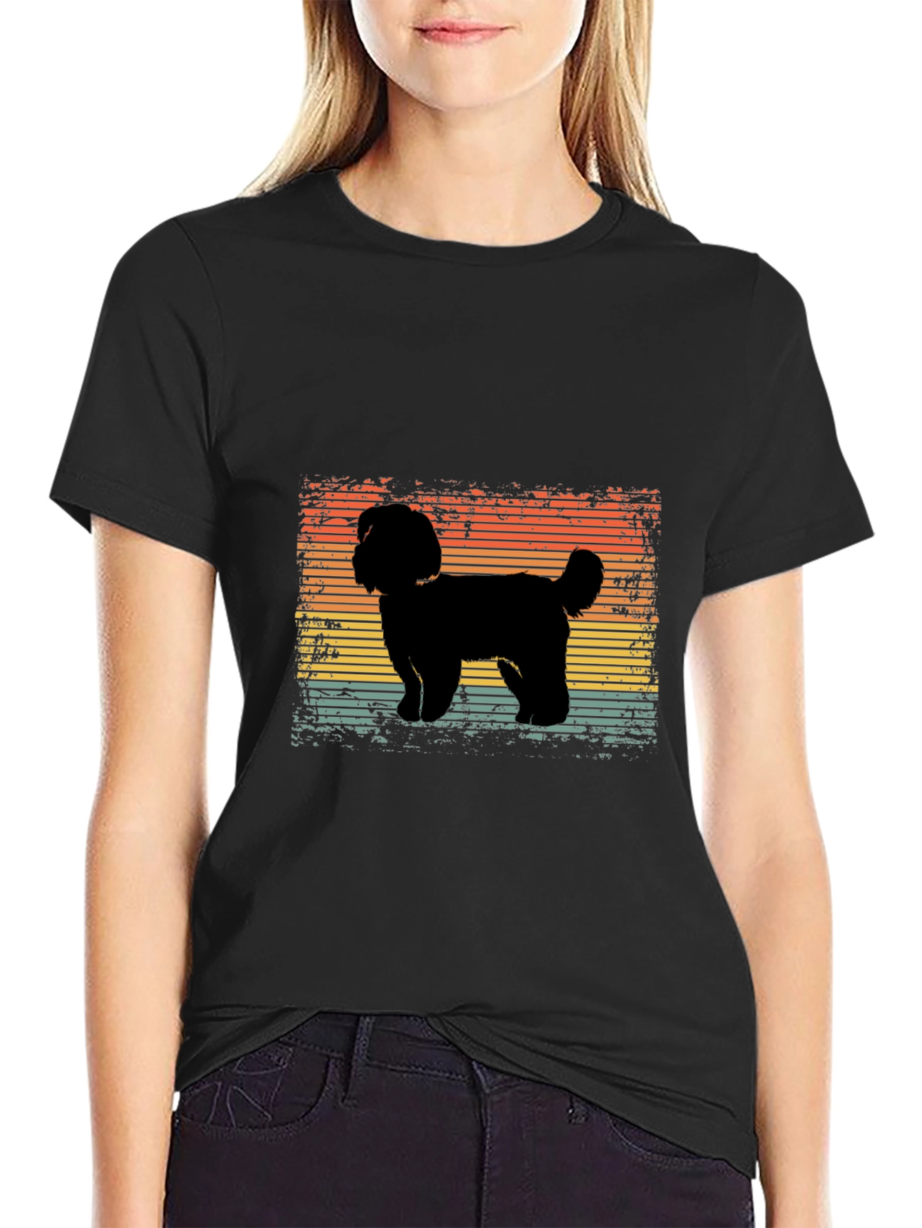 Retro Dog Silhouette T-Shirt