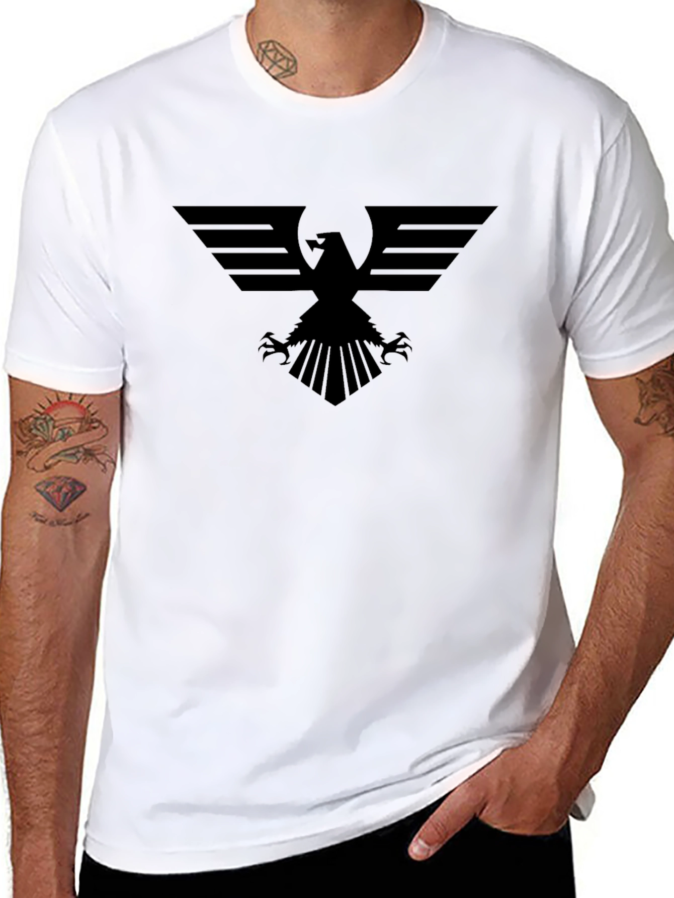 Black Eagle Graphic T-Shirt - Bold Style