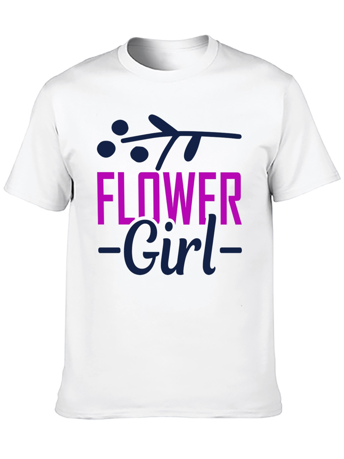 Flower Girl T-Shirt - Cute Floral Design