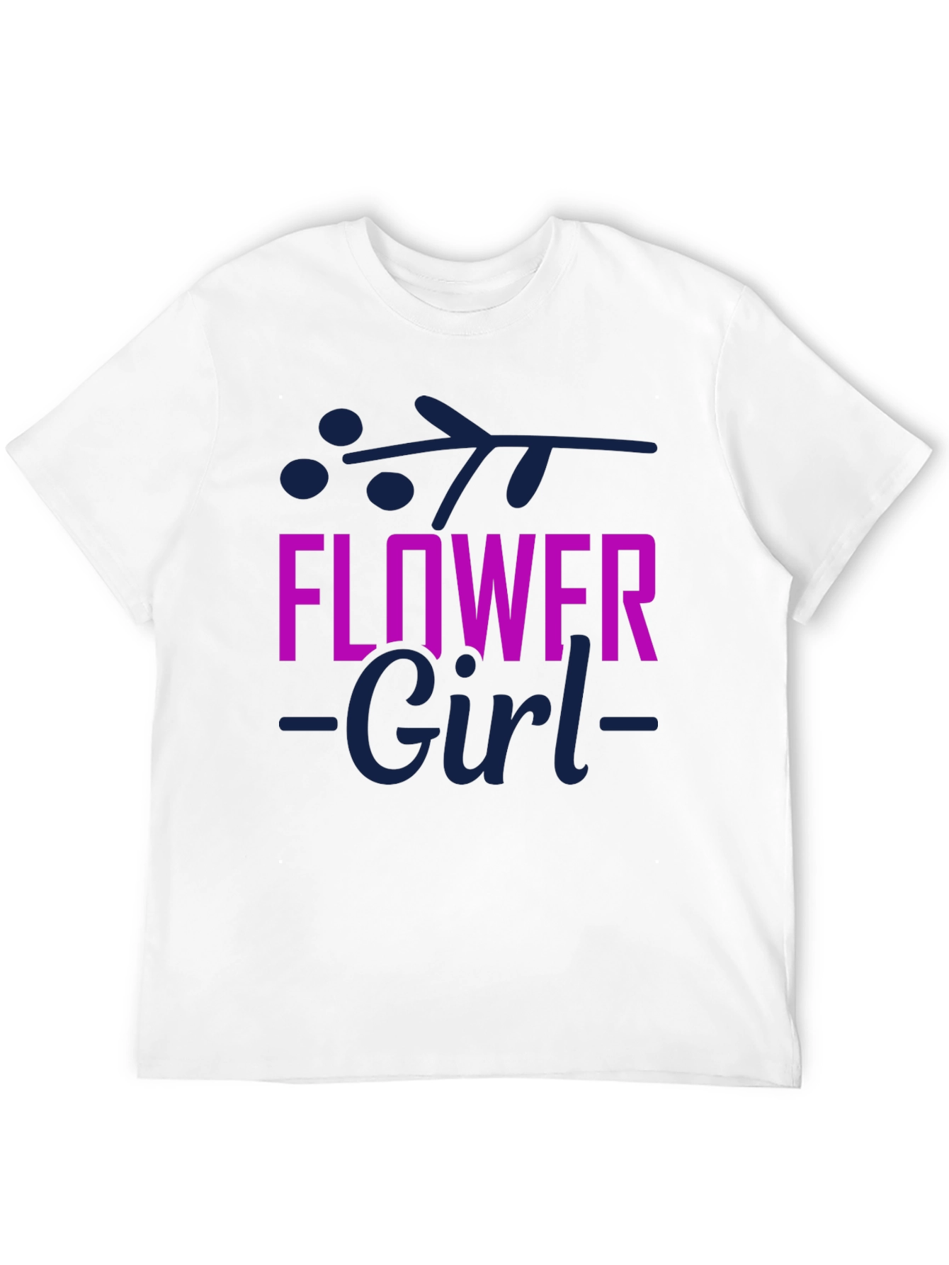 Flower Girl T-Shirt - Cute Floral Design