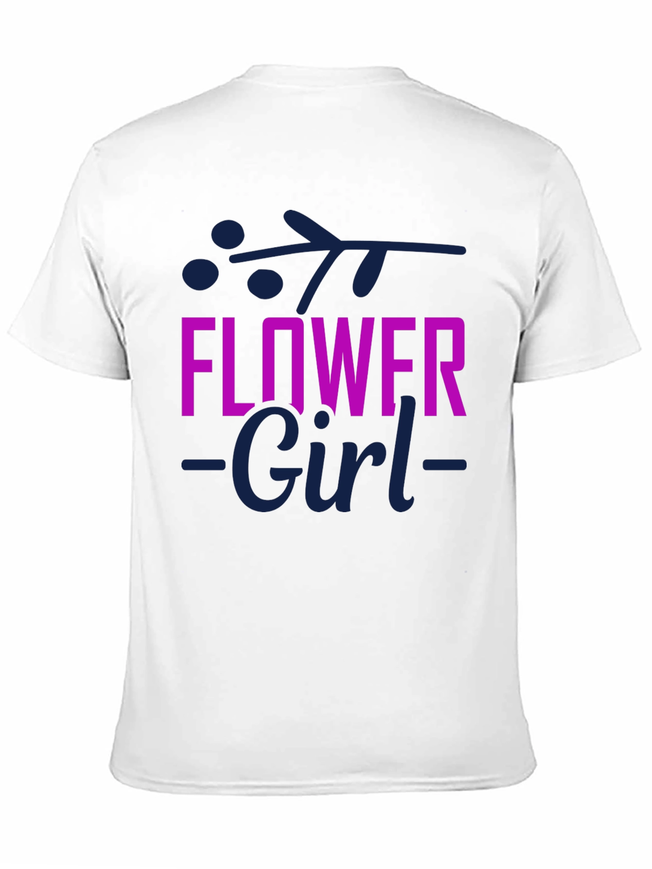 Flower Girl T-Shirt - Cute Floral Design