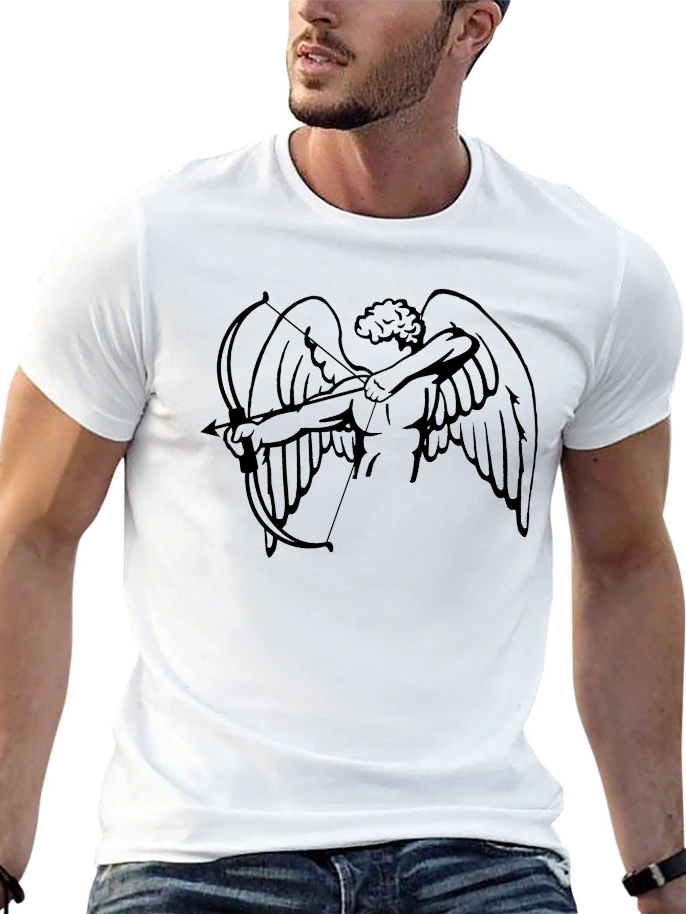 Cupid Archer Graphic Tee - Soft Cotton Comfort