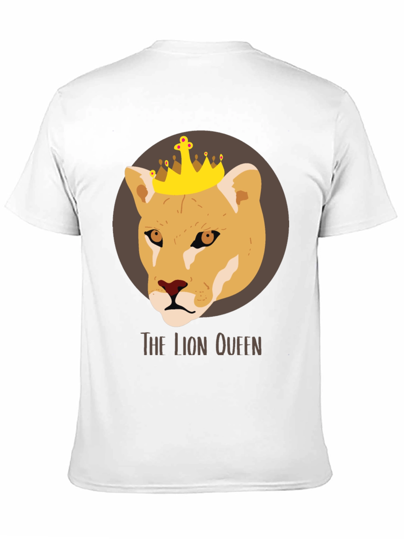 Lion Queen Graphic Tee - Unisex Black T-Shirt