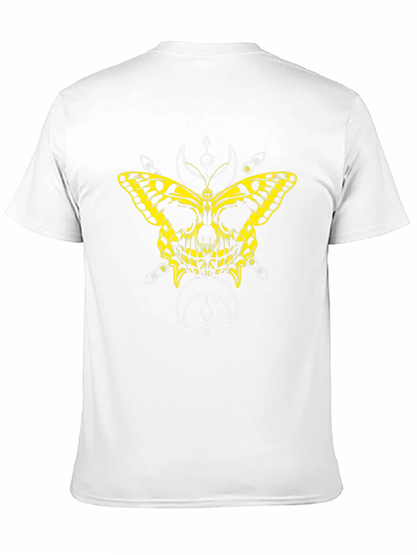 Butterfly Skull Graphic Tee - Black T-Shirt
