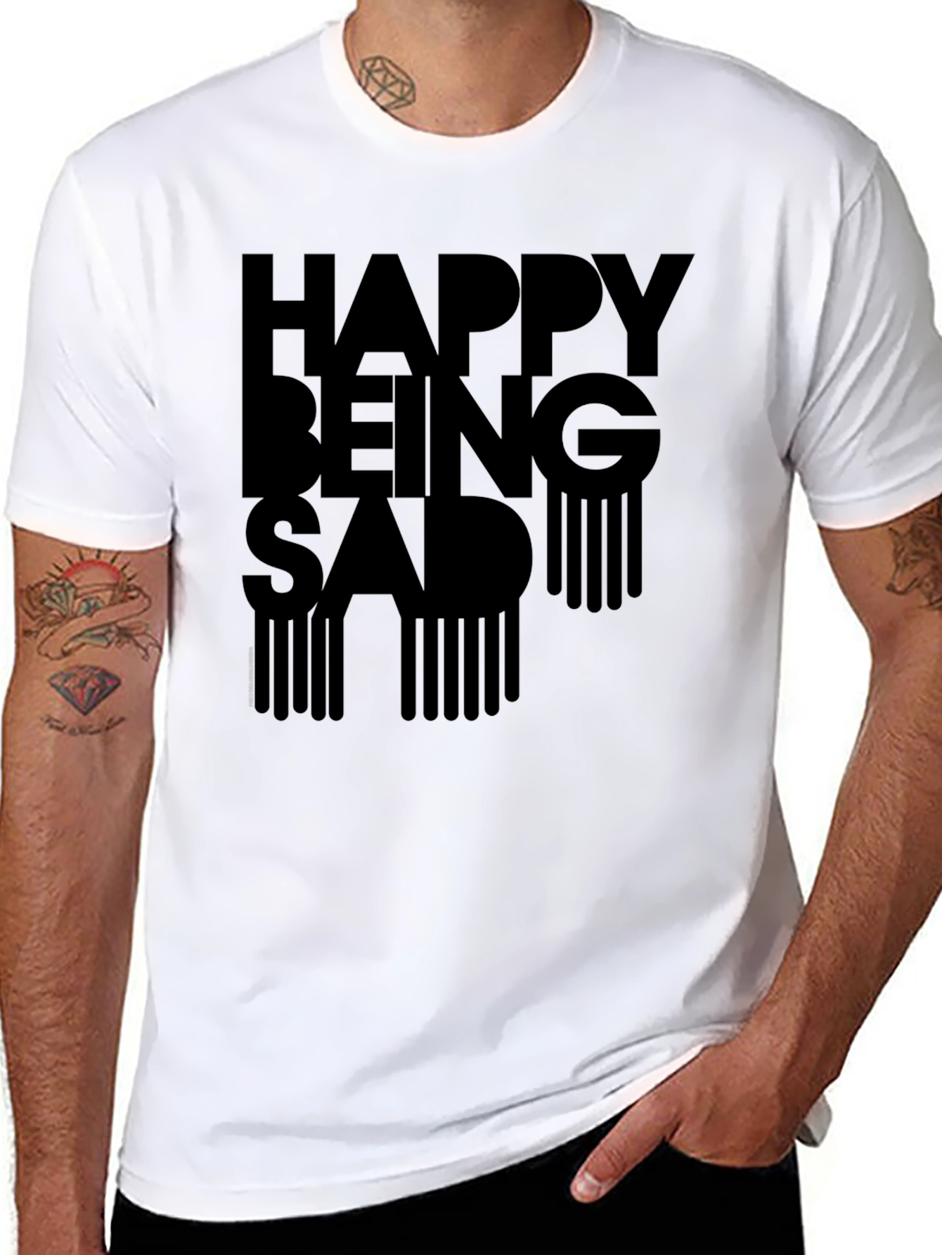 Happy Being Sad Graphic T-Shirt