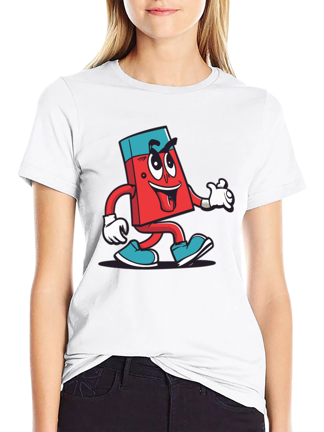Cartoon Eraser T-Shirt - Fun & Quirky Design