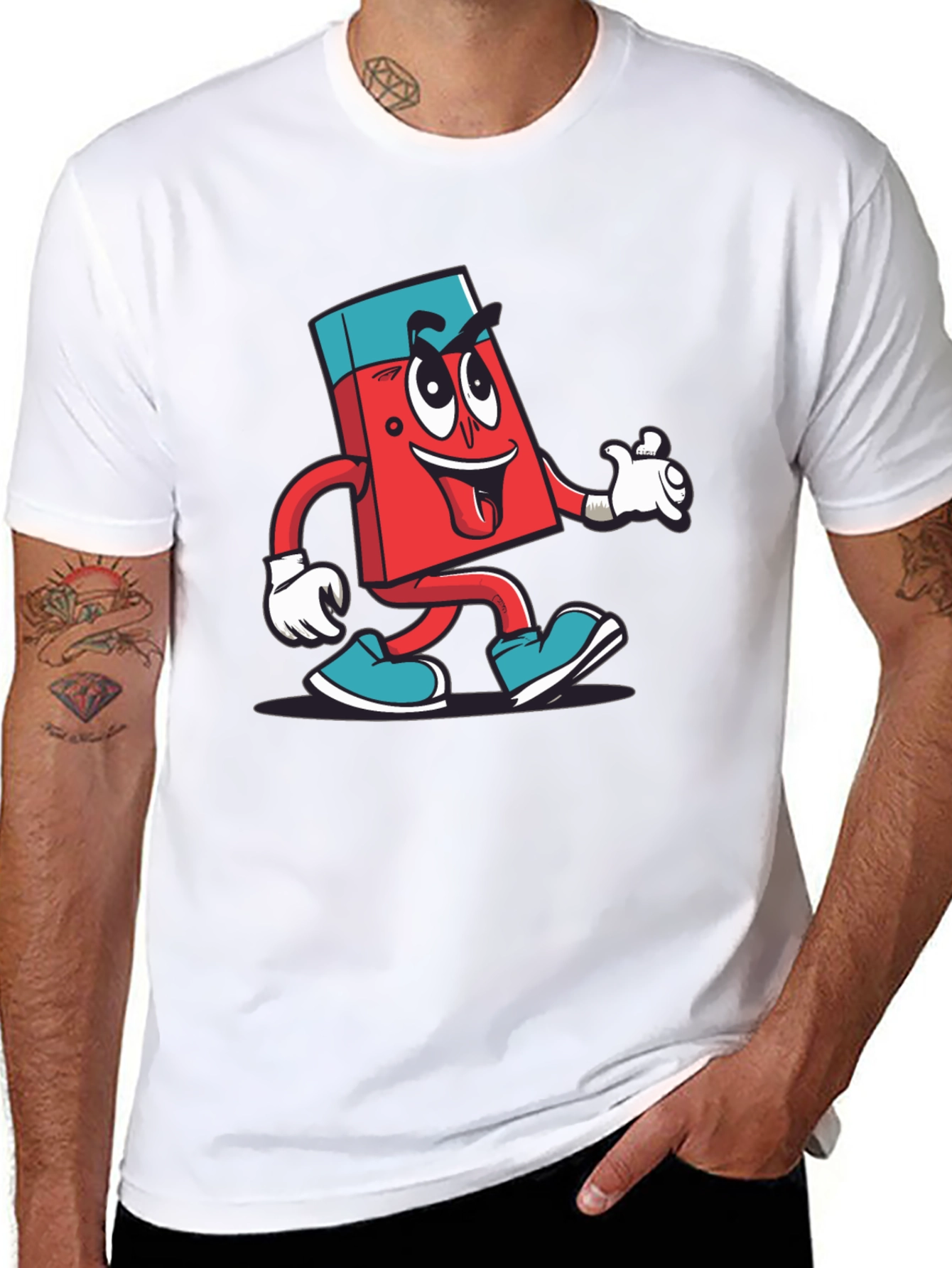 Cartoon Eraser T-Shirt - Fun & Quirky Design