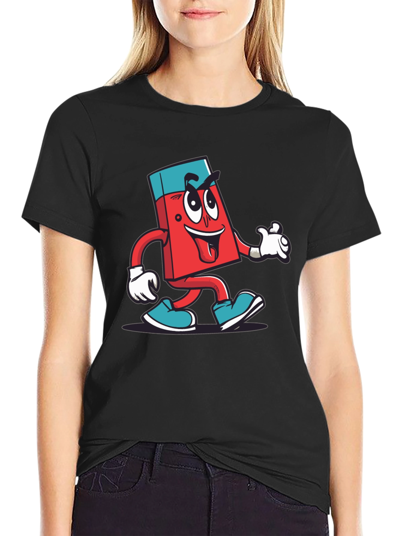 Cartoon Eraser T-Shirt - Fun & Quirky Design