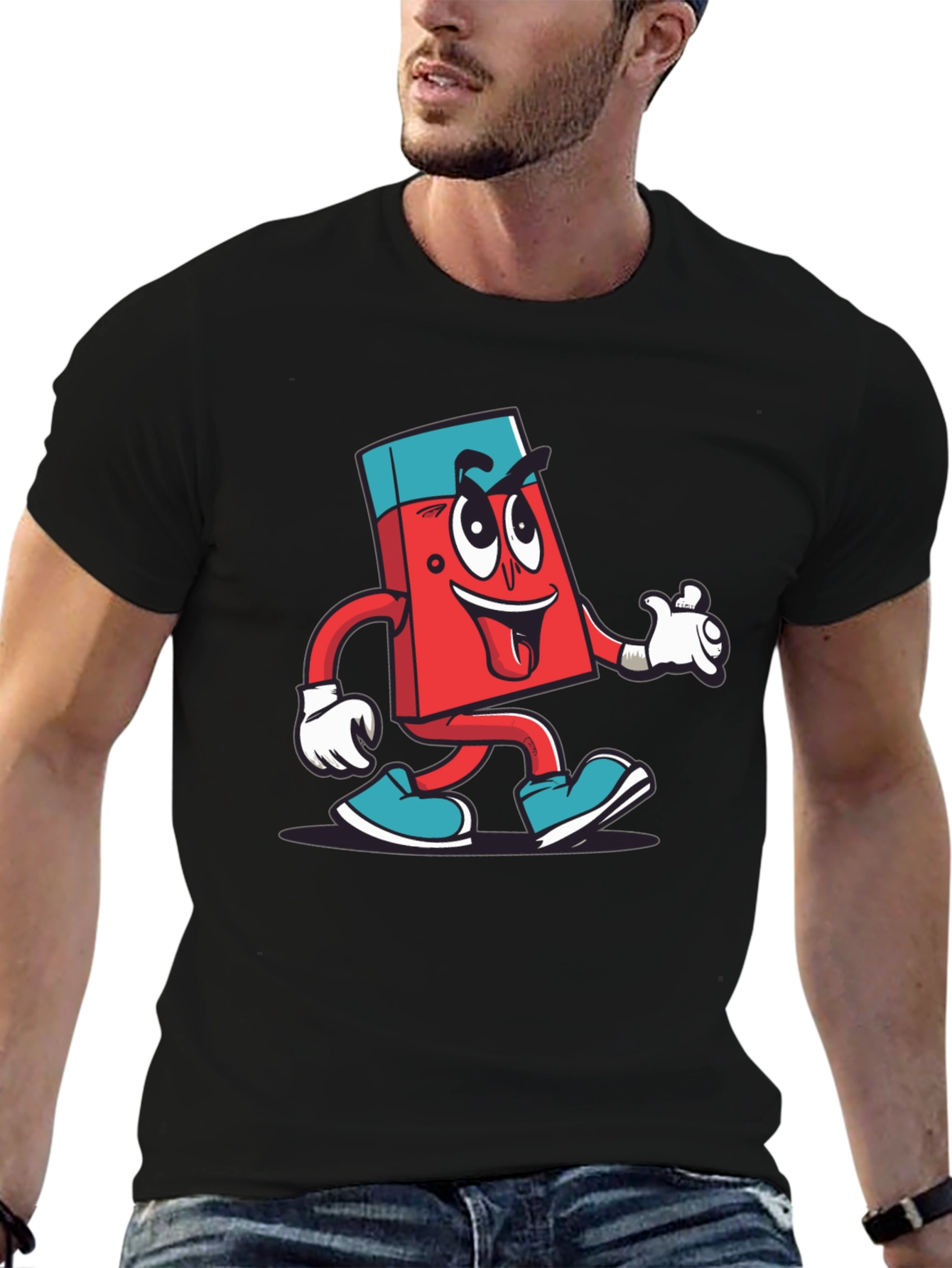 Cartoon Eraser T-Shirt - Fun & Quirky Design