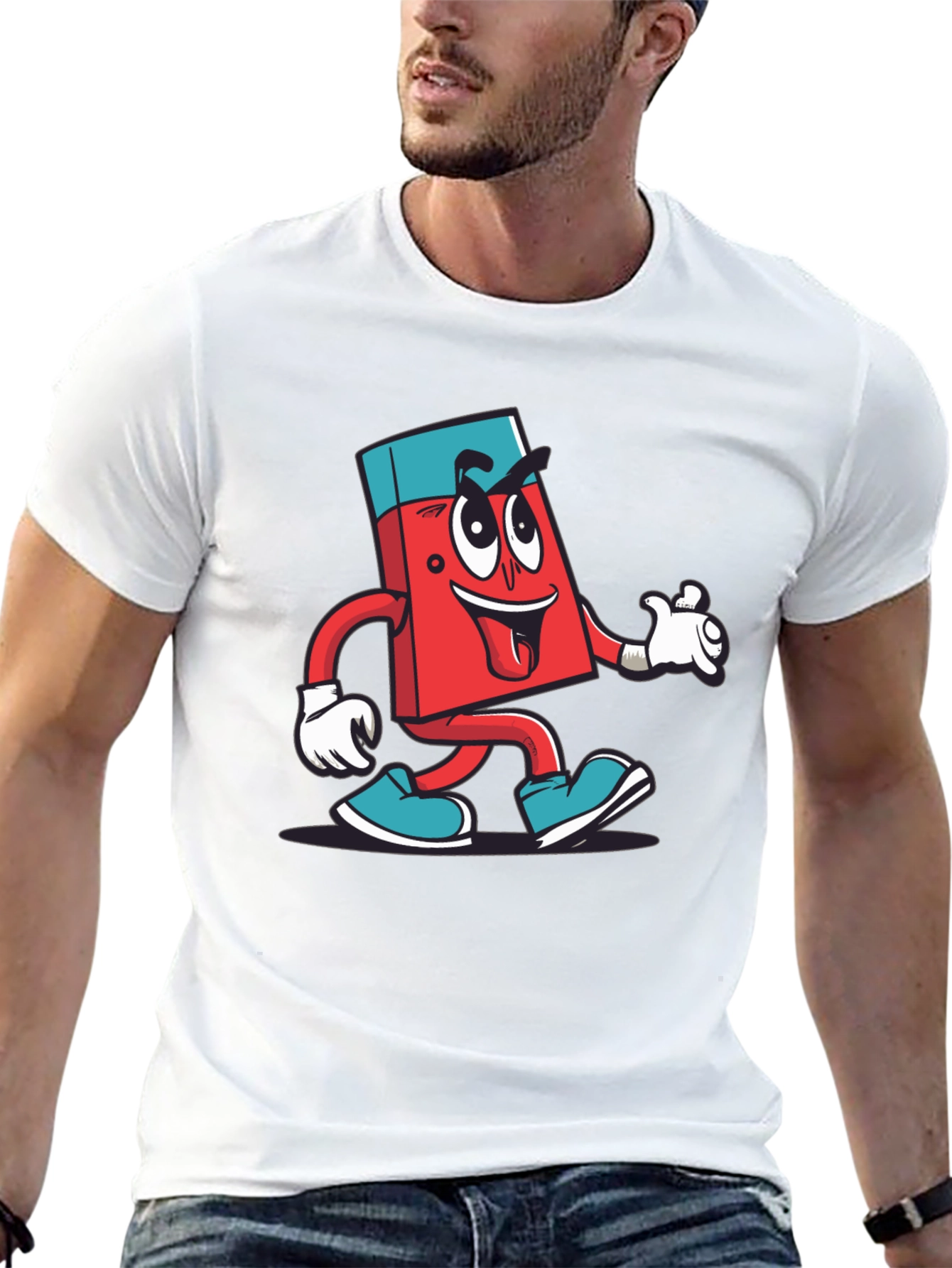 Cartoon Eraser T-Shirt - Fun & Quirky Design