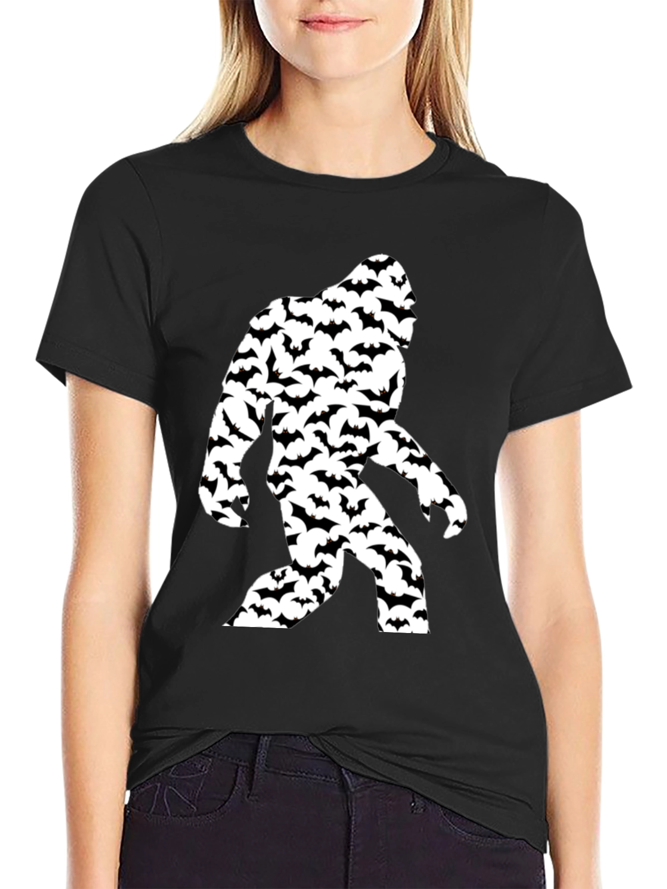 Bigfoot Bats Graphic T-Shirt - Black