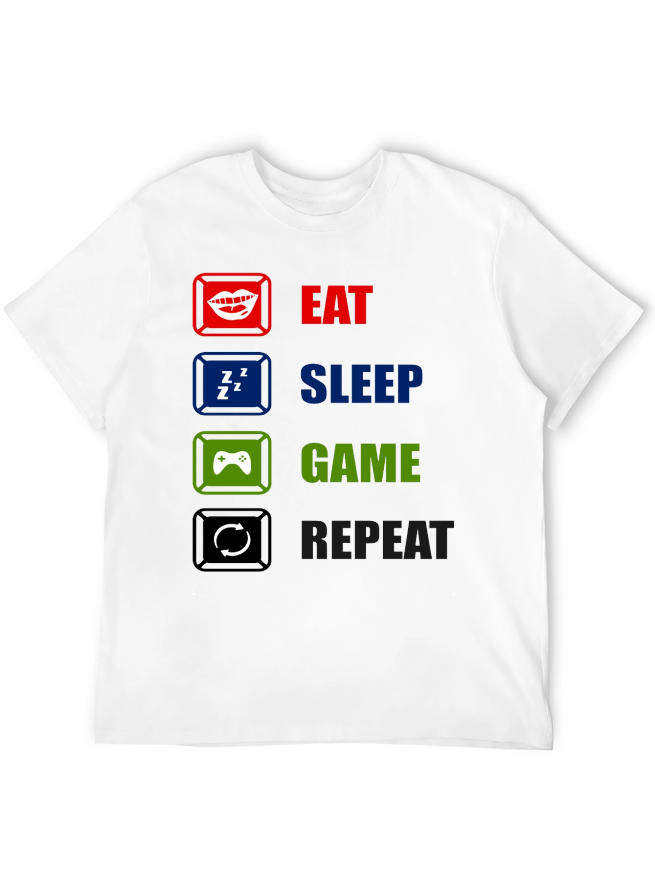 Eat Sleep Game Repeat Gamer T-Shirt