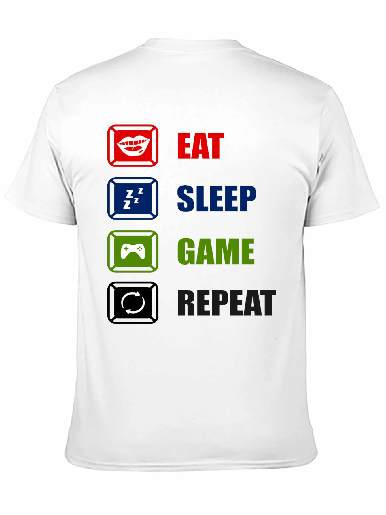 Eat Sleep Game Repeat Gamer T-Shirt