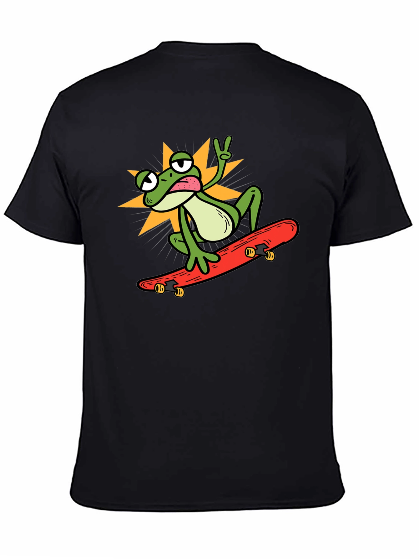 Cool Frog Skateboarder Graphic Tee