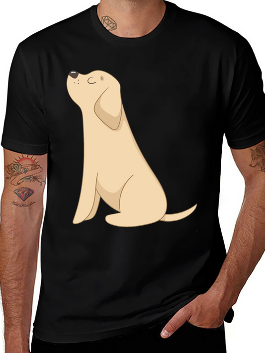 Dog Graphic Tee - Black Casual T-Shirt
