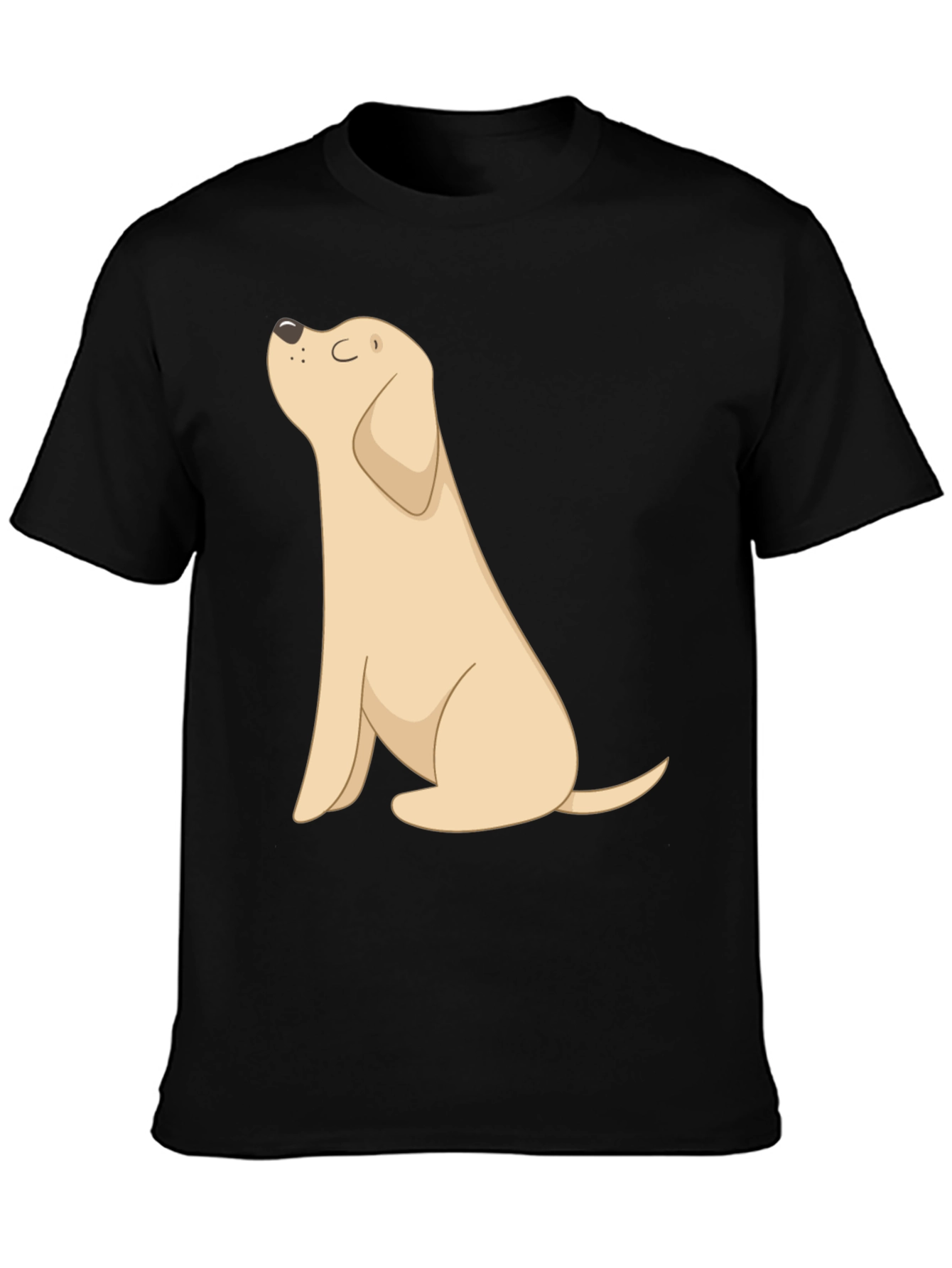 Dog Graphic Tee - Black Casual T-Shirt