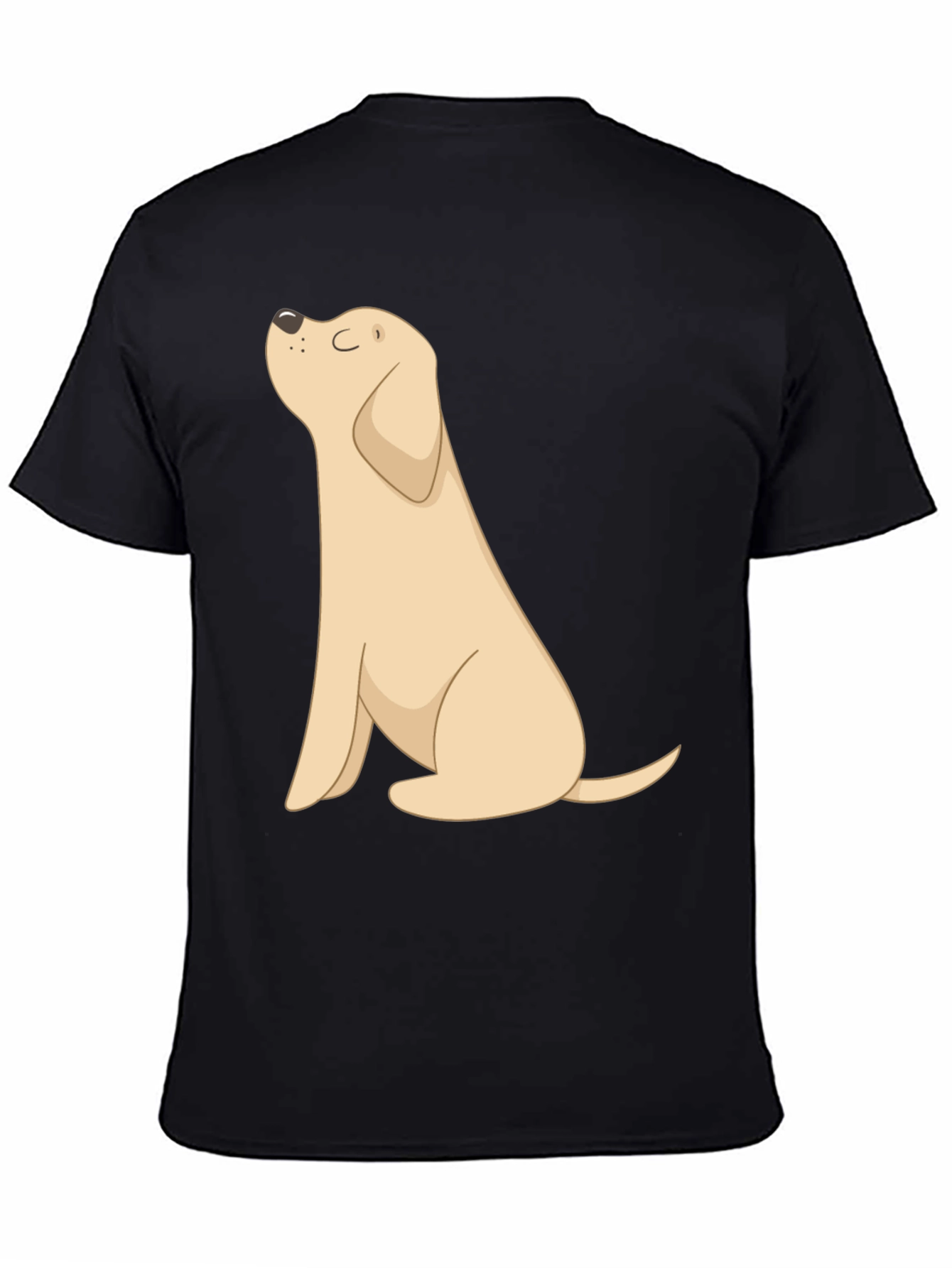 Dog Graphic Tee - Black Casual T-Shirt