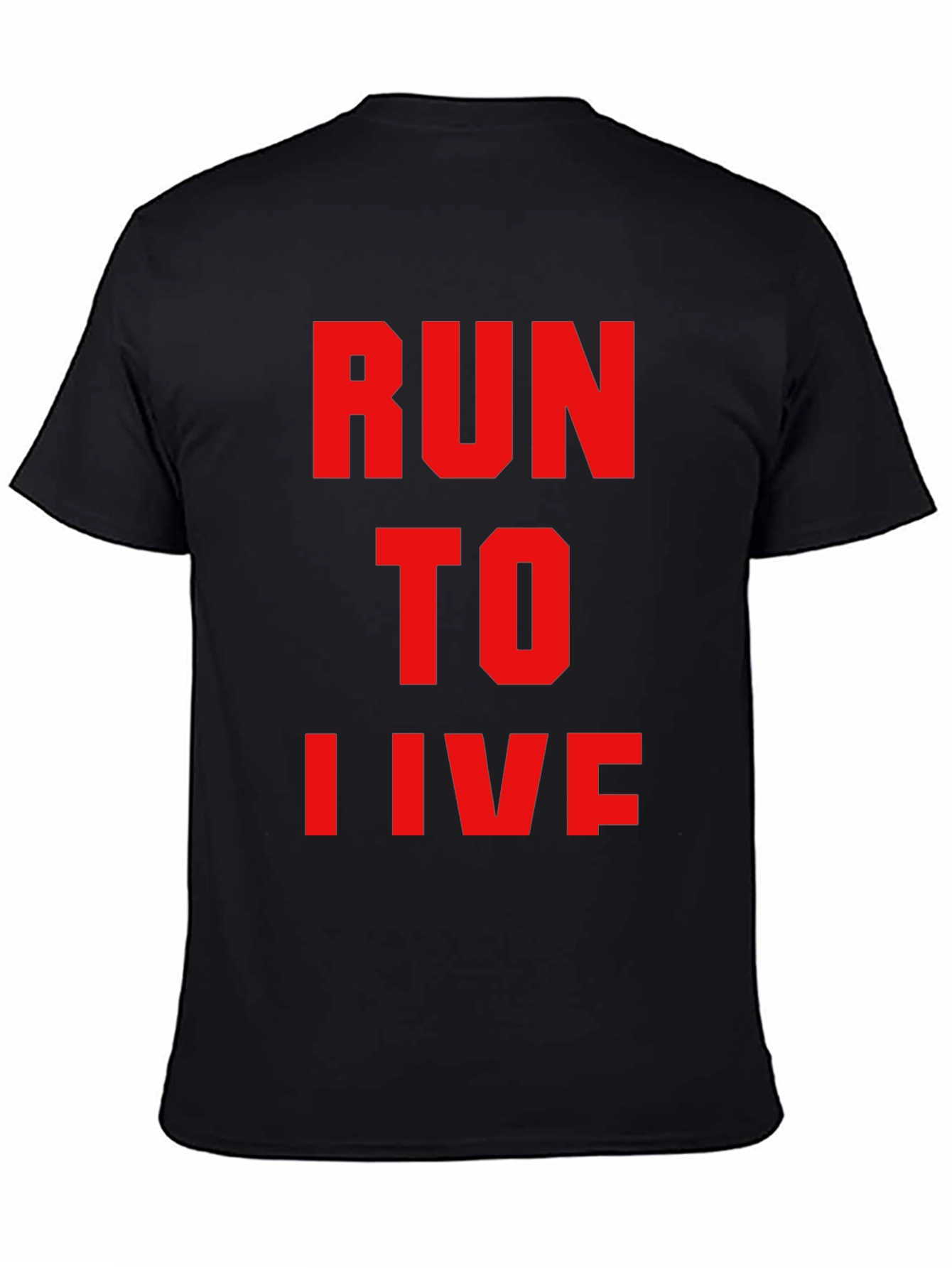 Run To Live Graphic T-Shirt - Black