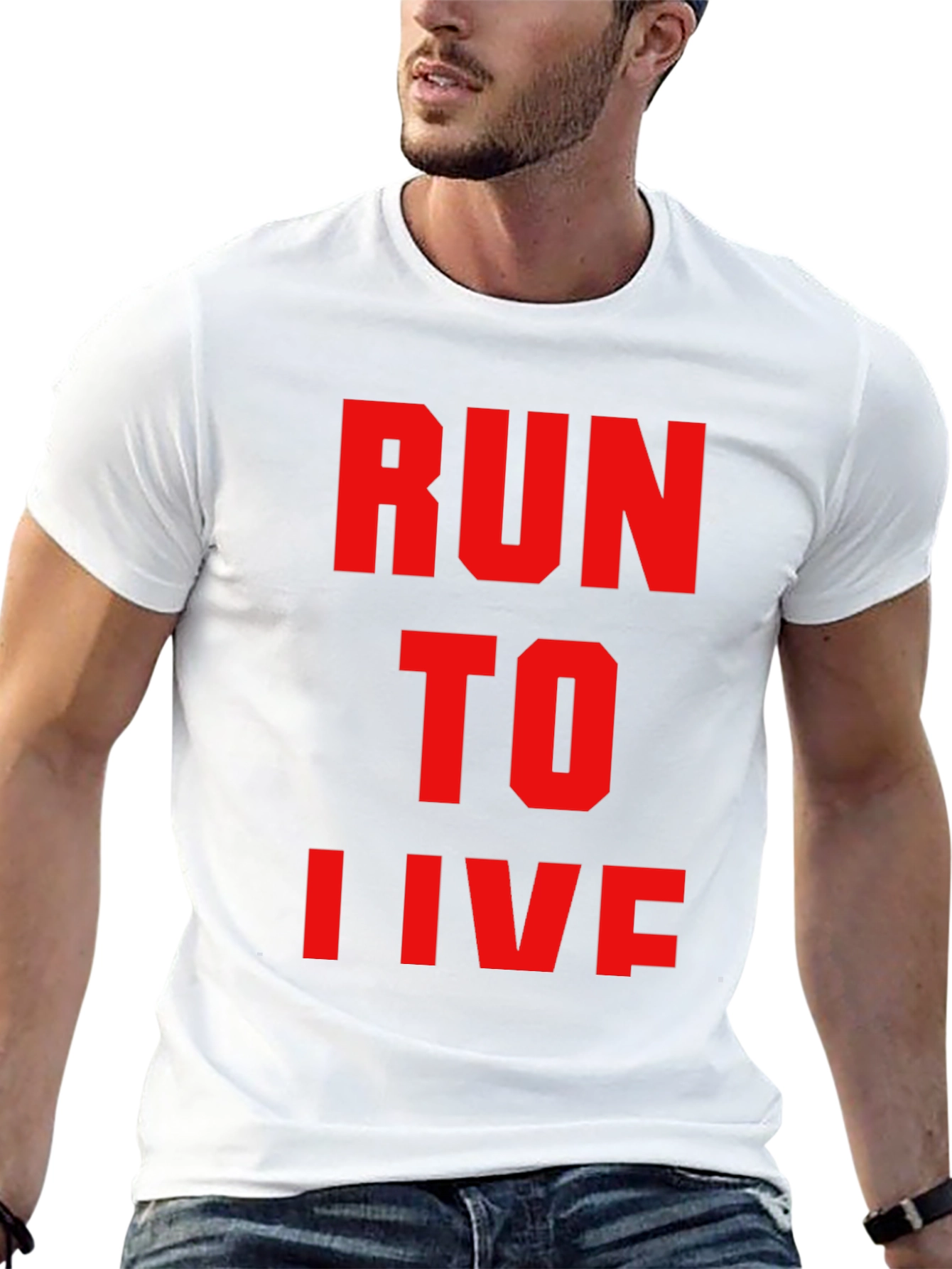 Run To Live Graphic T-Shirt - Black