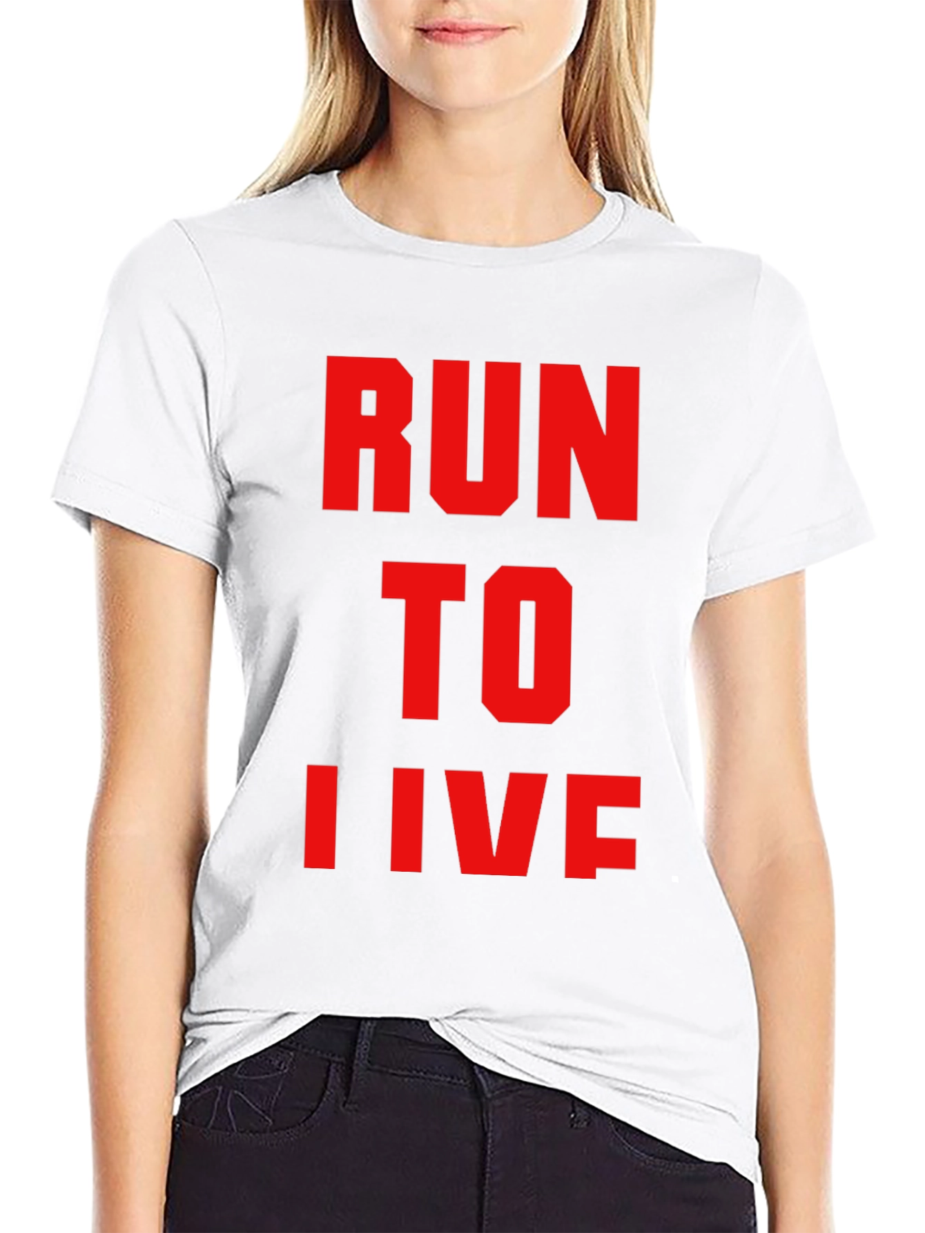Run To Live Graphic T-Shirt - Black