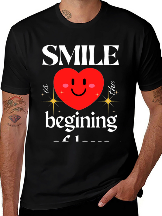Smile Beginning of Love Graphic T-Shirt
