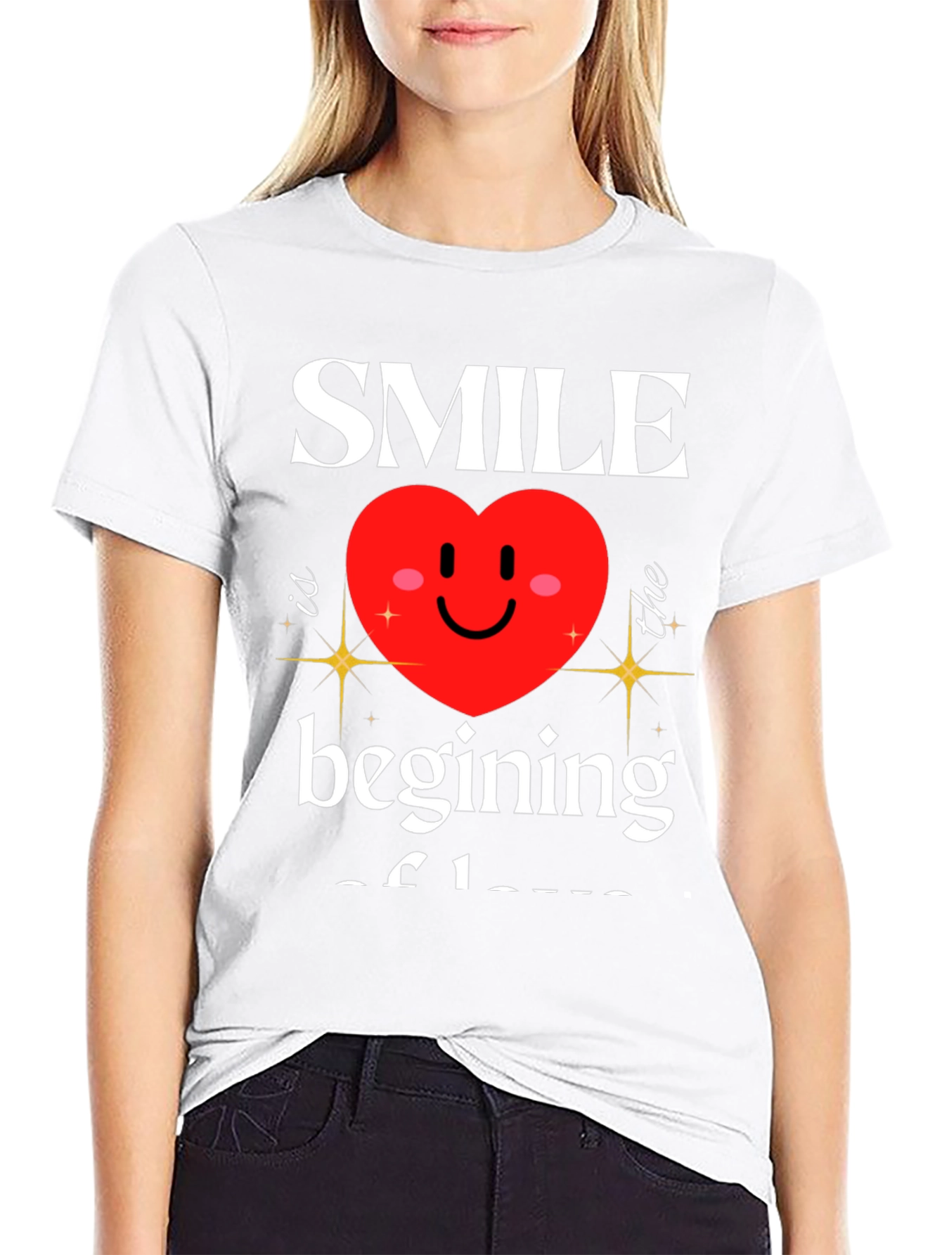 Smile Beginning of Love Graphic T-Shirt