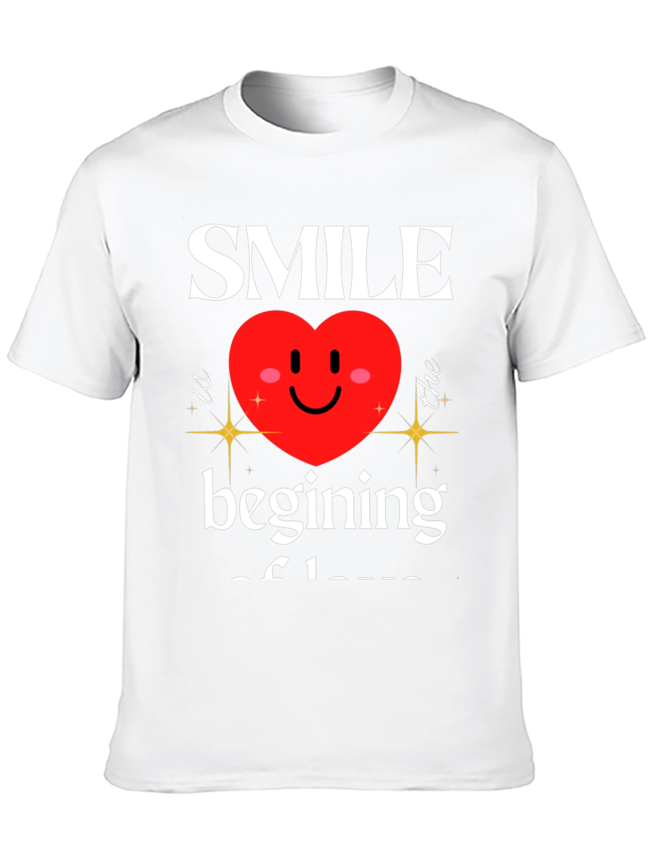 Smile Beginning of Love Graphic T-Shirt