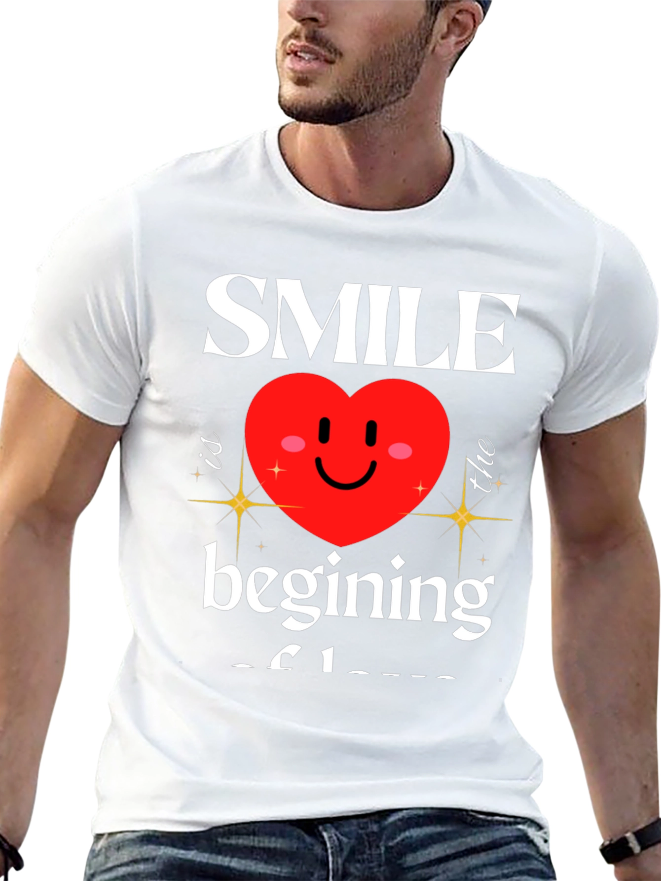 Smile Beginning of Love Graphic T-Shirt