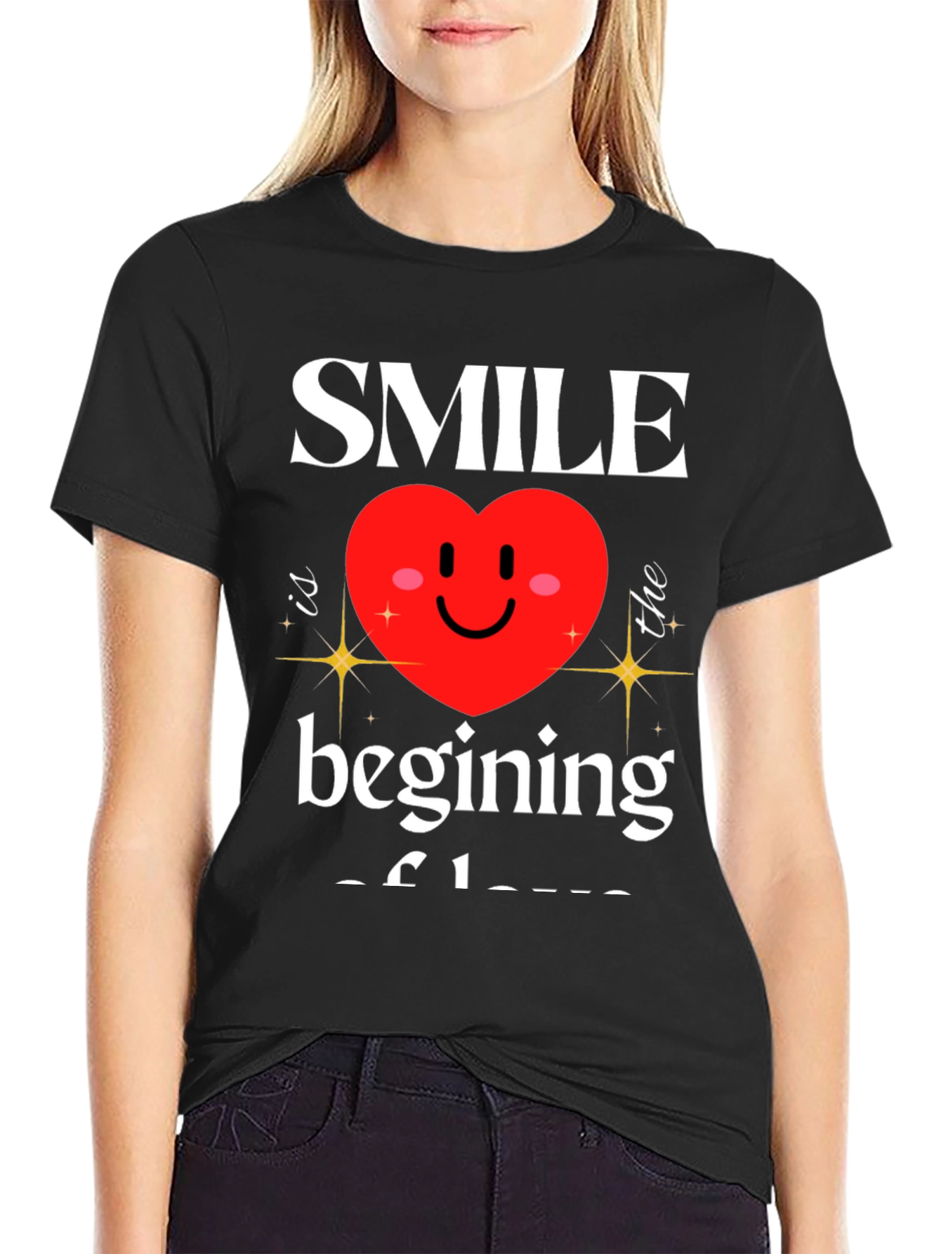 Smile Beginning of Love Graphic T-Shirt