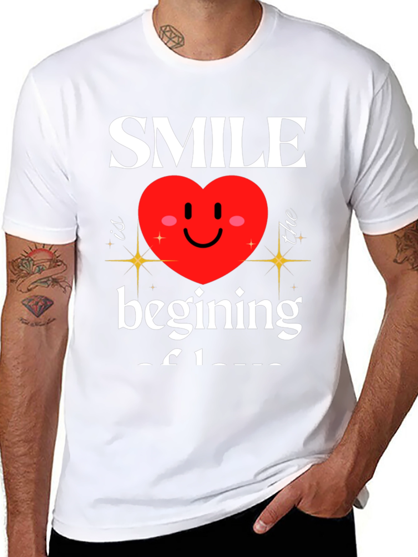 Smile Beginning of Love Graphic T-Shirt