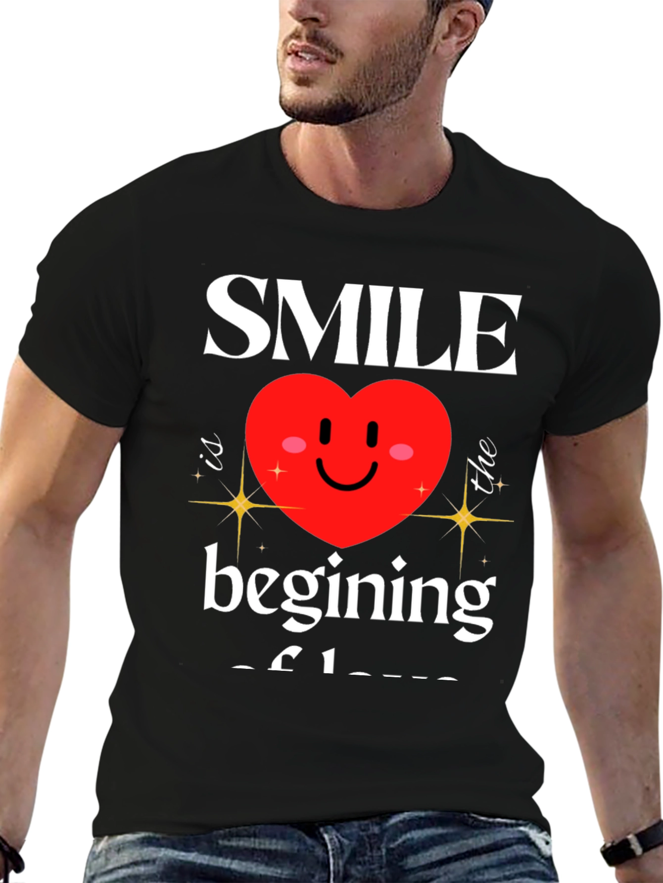 Smile Beginning of Love Graphic T-Shirt