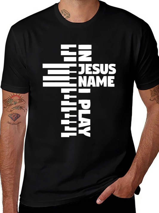 In Jesus Name I Play Graphic Tee