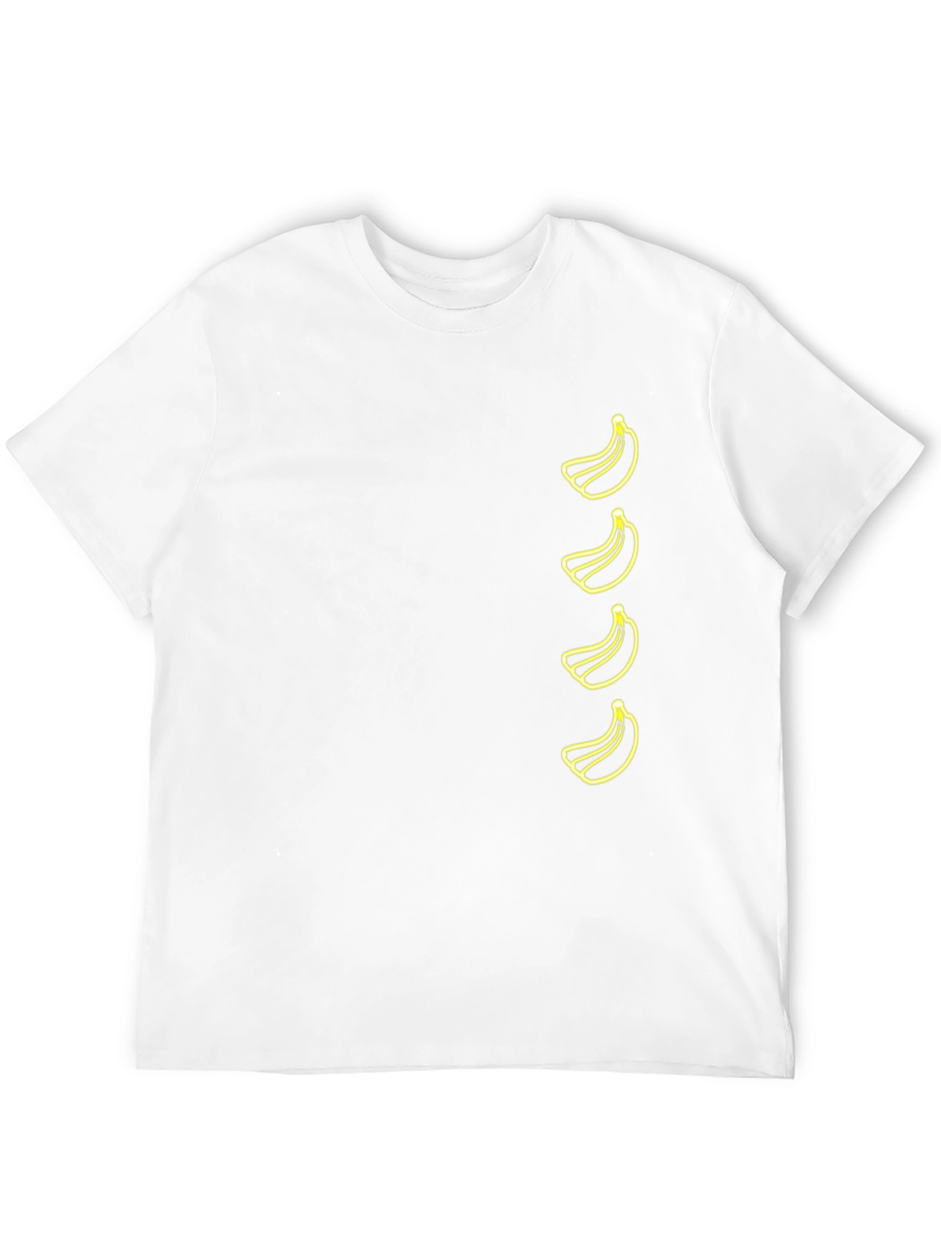 Banana Pattern T-Shirt - Black Fun & Stylish