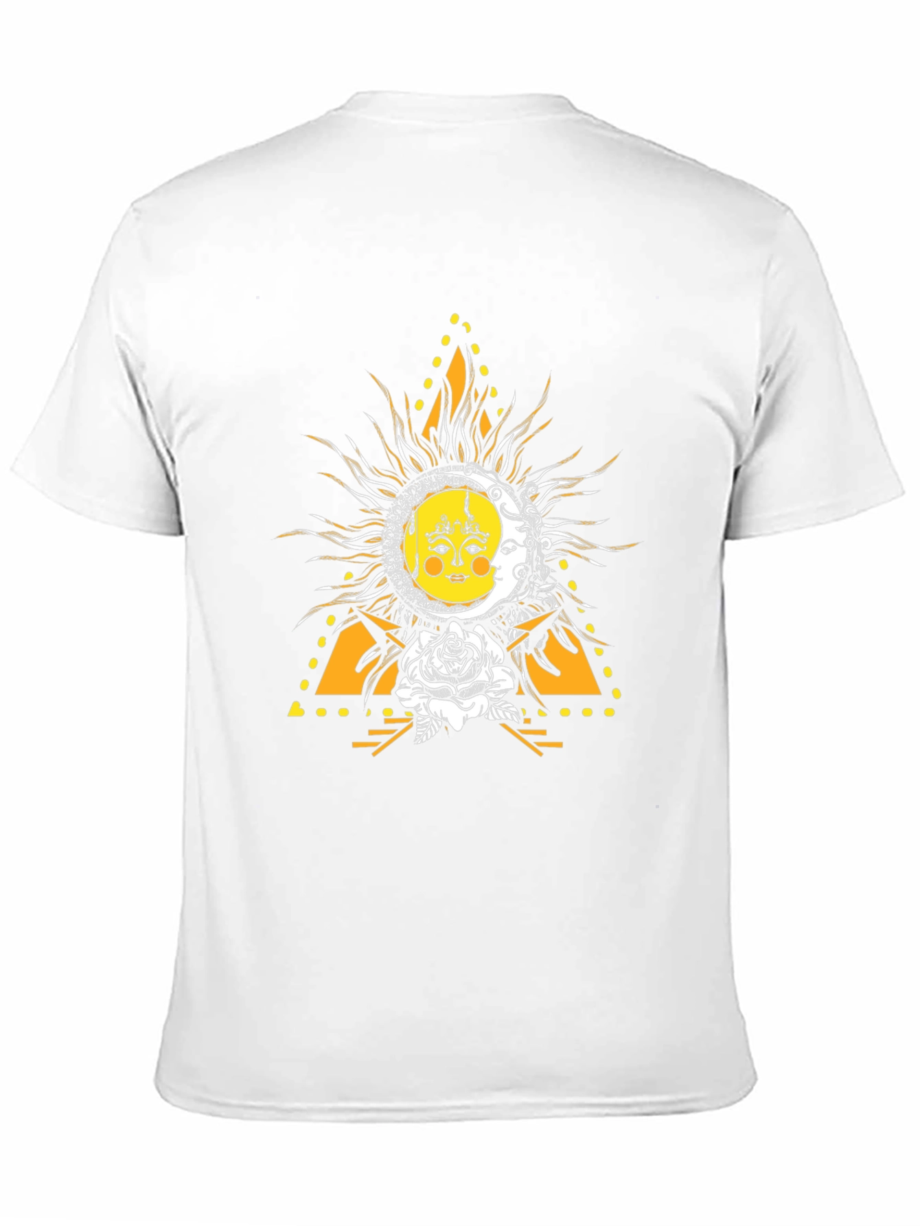 Celestial Sun and Moon Graphic T-Shirt
