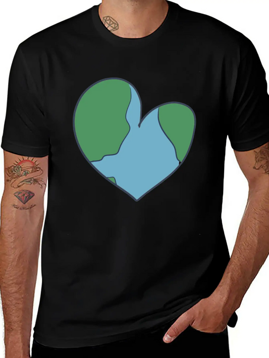 Earth Heart Climate Change Unisex Casual T-Shirt – Clean Design For Daily Comfort