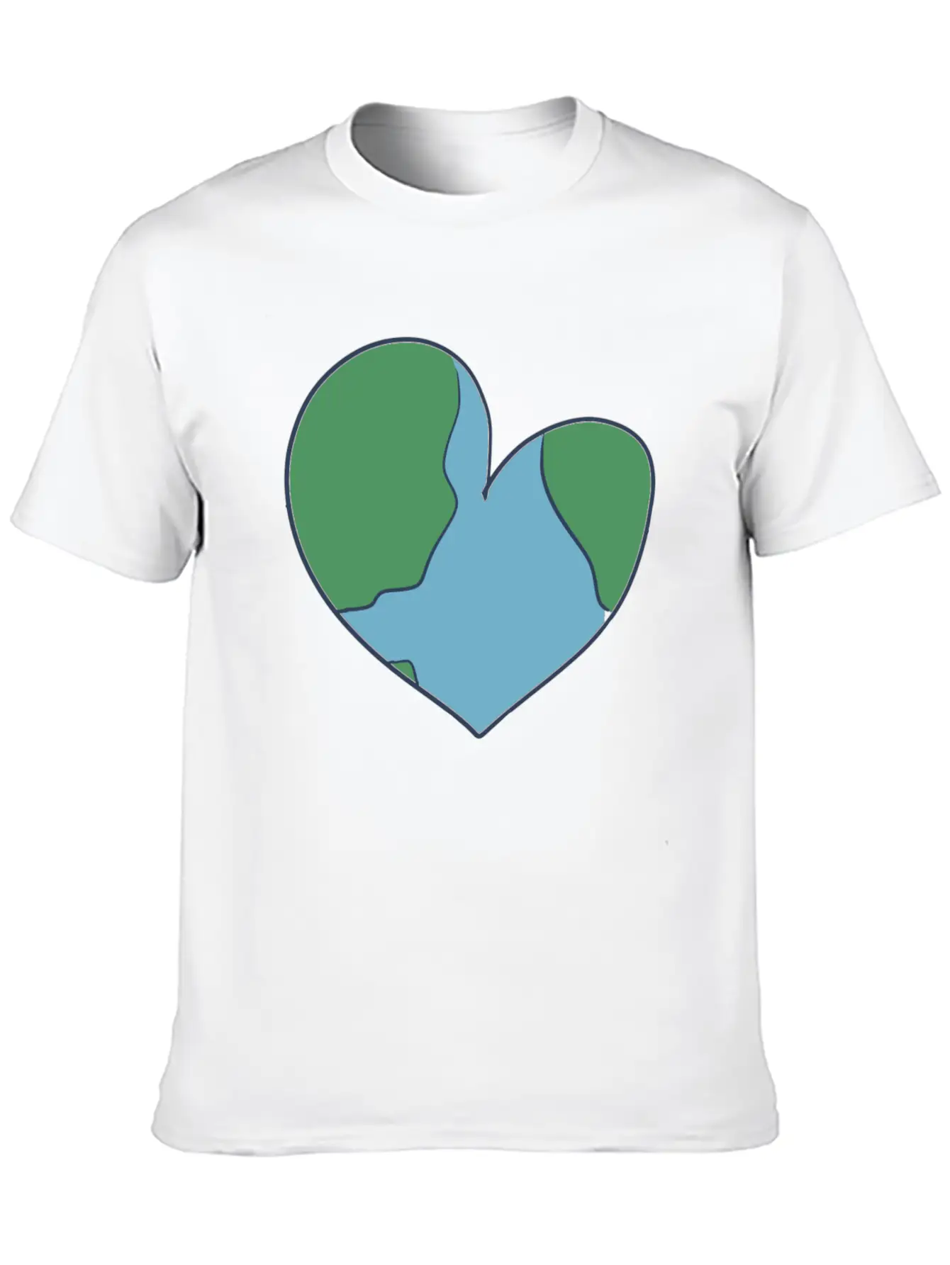 Earth Heart Climate Change Unisex Casual T-Shirt – Clean Design For Daily Comfort