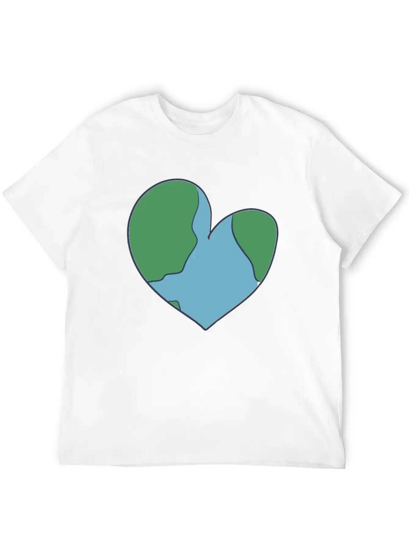 Earth Heart Climate Change Unisex Casual T-Shirt – Clean Design For Daily Comfort